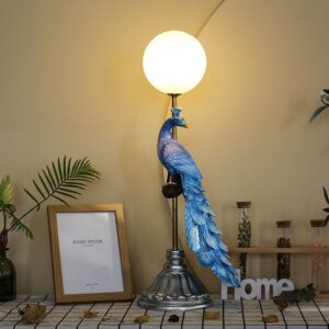 Peacock Table Lamp